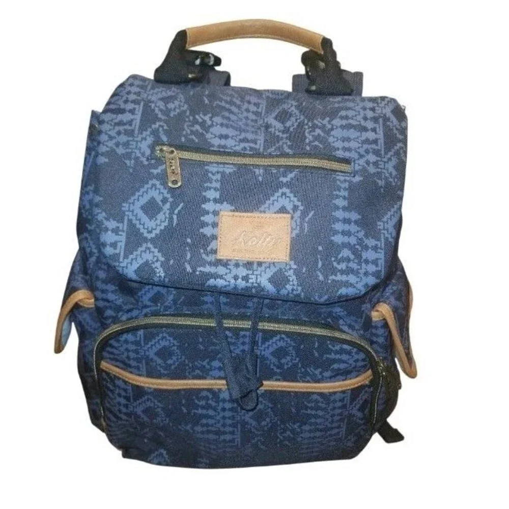 Kelty Built Baby Diaper Backpack Blue Changing Pad Insulated Pockets